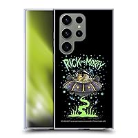 Head Case Designs Officially Licensed Rick and Morty The Space Cruiser Season 1 & 2 Graphics Soft Gel Case Compatible with Samsung Galaxy S24 Ultra 5G