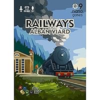 Nano9Games Volume 1: Railways - Capstone Games, 19th Centrury Themed Action Performing Railroad Game, 1 Player, 30 Mins