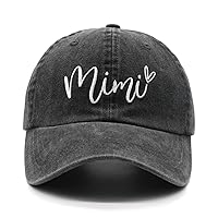 Mimi Hat for Women, Adjustable Embroidered Baseball Cap for Grandma