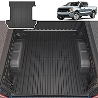 Bed Mat Compatible with 2019-2024 Chevy Silverado GMC Sierra 1500 Truck Mat 5.82FT Crew Cab Short Bed TPE Material Bed Liner Replacement for 2019-2024 Chevy Silverado Accessories