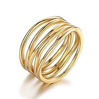 Barzel Gold, Rose Gold & White Gold Plated Statement Ring