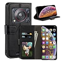 Case for Oukitel WP33 Pro 5G, Magnetic PU Leather Wallet-Style Business Phone Case,Fashion Flip Case with Card Slot and Kickstand for Oukitel WP33 Pro 5G 6.6 inches Black