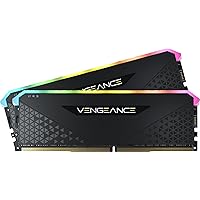 Corsair Vengeance RGB RS 32GB (2 x 16GB) DDR4 3200MHz C16 Memory (Dynamic Lighting, Intel & AMD 300/400/500 Series Compatibility) - Black