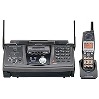 Panasonic KX-FG6550 2-Line, Plain Paper Fax/Copier with Expandable 5.8 GHz FHSS GigaRange® Cordless Phone System with Digital Answering System,dark grey