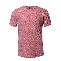 NE PEOPLE Mens Basic/Contrast Color U Neck Short Sleeve T-Shirts (6 Colors)