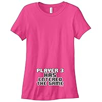 Threadrock Women's Player 3 Has Entered The Game Pregnancy Reveal T-Shirt