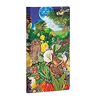Paperblanks | Moon Garden | Nature Montages | Hardcover | Slim | Lined | Elastic Band Closure | 176 Pg | 85 GSM