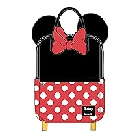 Loungefly x Disney Minnie Mouse Cosplay Square Nylon Backpack (Black/Red/White, One Size)