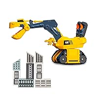 CAT Construction Toys Funrise Light & Sound Roaring Rex-Cavator Battery Operated Toy Excavator, Ages 3+