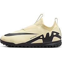 Nike Jr. Mercurial Vapor 15 Academy Little/Big Kids' Turf Low-Top Soccer Shoes (DJ5621-700, Lemonade/Black) Size 4.5