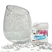 50,000 Pcs Water Gel Beads Clear Vase Filler Beads Water Growing Balls Vases  Crystal Jelly Balls for Floating Floral Candle Pearls Wedding Centerpiece