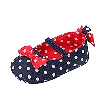 Infant Boy Work Boots Polka Toddler Cute Soft Shoes Prewalker Bowknot Anti-Slip Baby Baby Walking Child Shoes