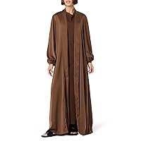 The Drop Women's Open-front Maxi Robe Dress by @withloveleena