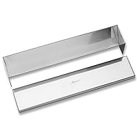 Ateco Stainless Steel Terrine Mold with Cover, Cone Shaped Bottom, 11.75 by 2.25-Inches