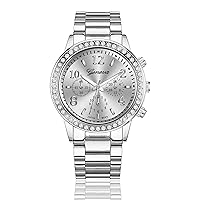 Fashion Women Stainless Steel Watch Leisure Ladies Quartz Wristwatch
