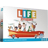 Joy for All Games - The Game of Life Generations - Generational Spaces - Bigger Easy-to-Read Action Cards - Friends & Family Game Log - Fun Multigenerational Board Game