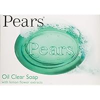 Pears Soap Oil Clear with Lemon Flower Extract, 4.4 oz