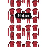 Notebook: Scrubs Red Notebook: Scrubs Red Paperback Hardcover