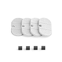 4 Packs Replacement Filters for Capsule Cat Water Fountain PLWF002, 2 Months Set of Replacement Filters for Ultra Quiet Pet Water Fountain
