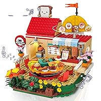 Flowers Garden Restaurant Building Toys Compatible with Lego Friends Sets for Girls 8-12 Pretend Toy Friends Sets for Girls 6-12 10-12, with Lots of Unique Restaurant Decoration and Gourmet Food