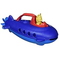 Green Toys Disney Baby Exclusive Mickey Mouse Submarine - Pretend Play, Motor Skills, Kids Bath Toy Floating Pouring Boat. No BPA, phthalates, PVC. Dishwasher Safe, Recycled Plastic, Made in USA.