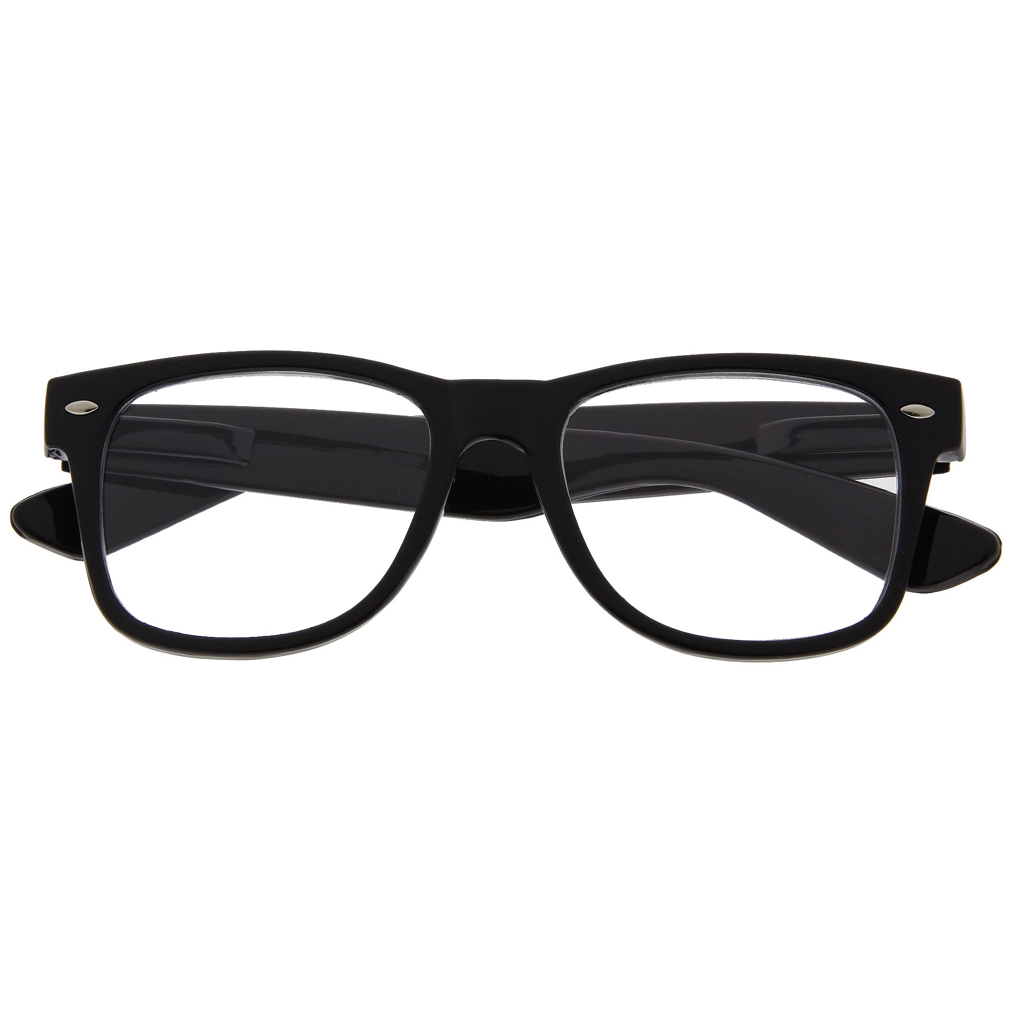 Kids Nerd Glasses Clear Lens Geek Fake for Costume Children's (Age 3-10) Black