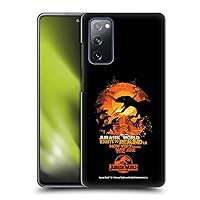 Head Case Designs Officially Licensed Jurassic World Raptors Silhouette Vector Art Hard Back Case Compatible with Samsung Galaxy S20 FE / 5G