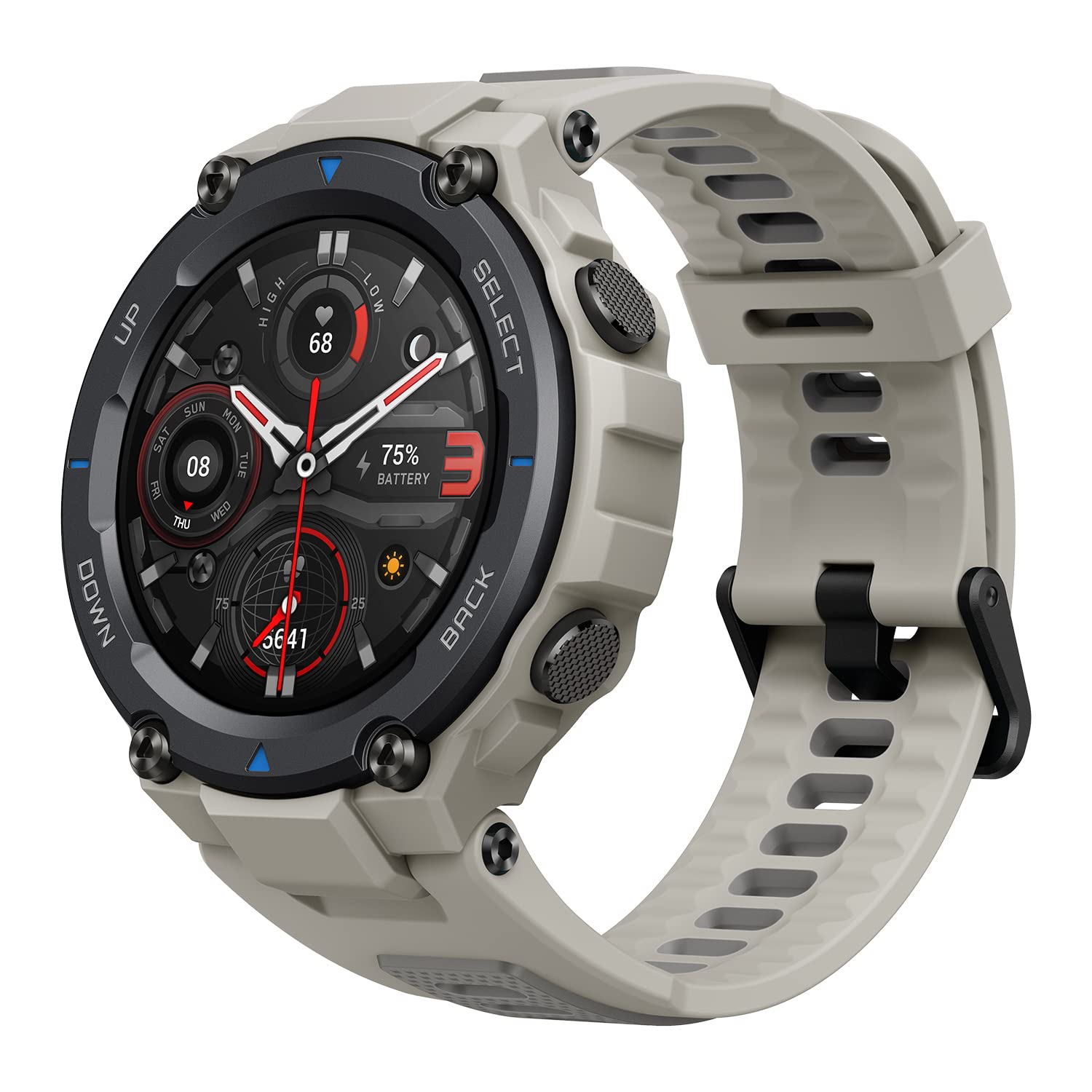 Amazfit T-Rex Pro Smart Watch for Men Rugged Outdoor GPS Fitness Watch, 15 Military Standard Certified, 100+ Sports Modes, 10 ATM Water-Resistant, ...