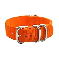 HNS Watch Bands - Choice of Color & Width (20mm, 22mm,24mm) - Ballistic Nylon Watch Straps