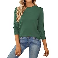QUALFORT Women's Sweater 100% Cotton Soft Knit Pullover Sweaters