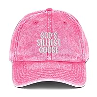 God's Silliest Goose Hat (Embroidered Vintage Cotton Twill Cap)