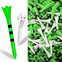 FINGER TEN Golf Tees Plastic 3 1/4 2 3/4 1 1/2 Inch Unbreakable 80 Driver Tees with 20 Iron Tees Mixed 100 Pack