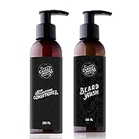 Pack of 2 Hair Conditioner Men (200ML) & Beard Wash for Men (200ML) - Made in Germany - Developed by Barbers