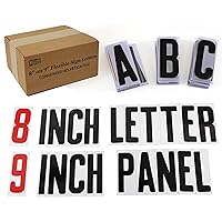 Changeable Outdoor Sign Letters 8” Portable Flex Letters 300 Count Helvetica Font 8” Panel