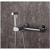 Toilet Bidet Sprayer, Cold and Hot Water Corner Bidet Faucets, Wall Mounted Bathroom Shower Tap for Woman