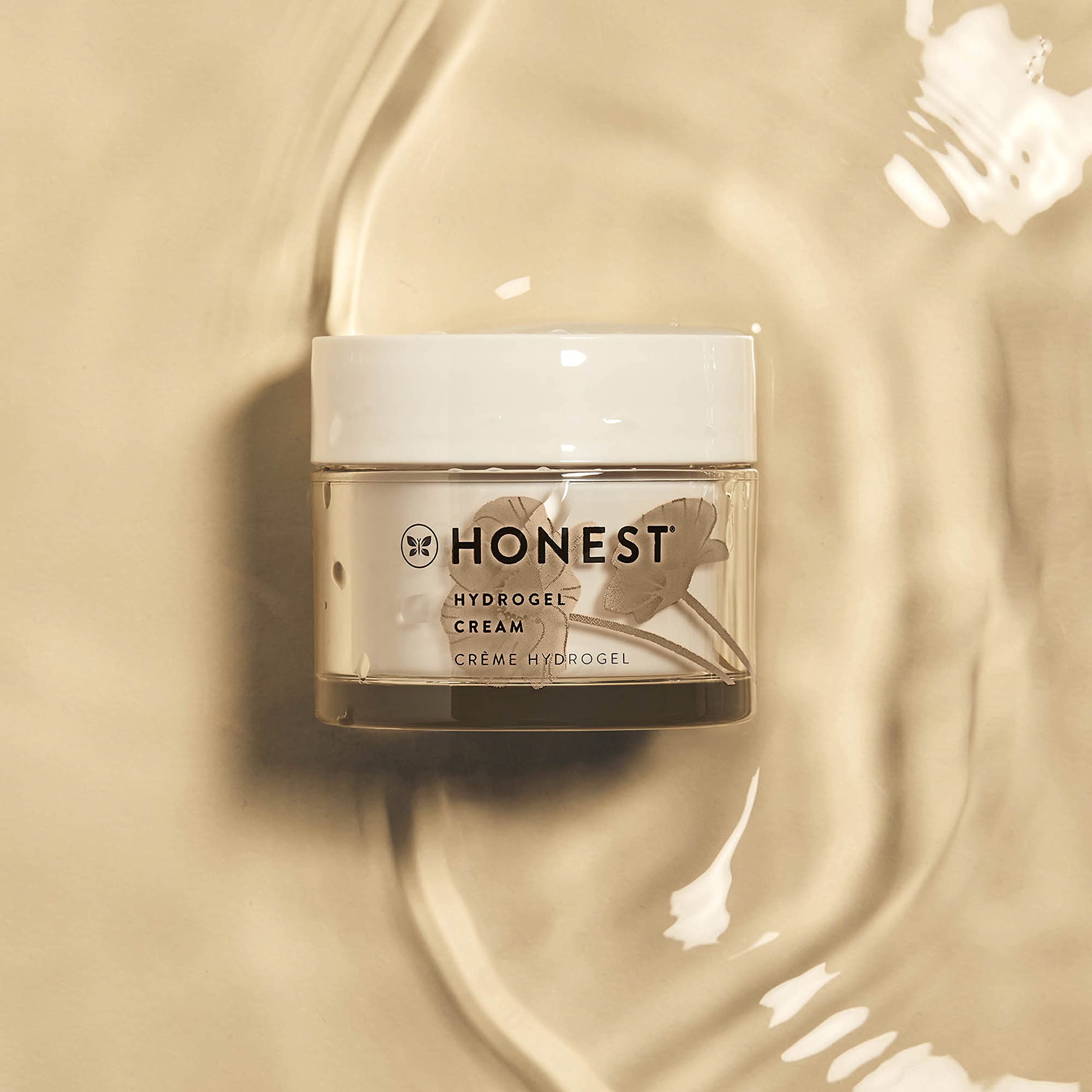 Honest Beauty Hydrogel Cream with Hyaluronic Acid, Jojoba, + Squalane | Oil Free, Lightweight, Moisturizing | EWG Verified, Vegan + Cruelty Free | 1.7 fl oz