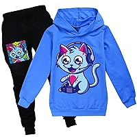 Kids Casual Novelty Comfy Hoodies Trendy Sweatshirts Lightweight Loose Fit Clothing Outfits for Toddler Girls
