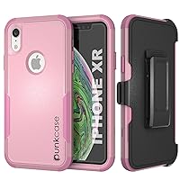 Punkcase for iPhone XR Belt Clip Holster Case [Patron Series] 4-1 Rugged & Protective Multilayer Phone Cover W/Integrated Kickstand for iPhone XR (6.1