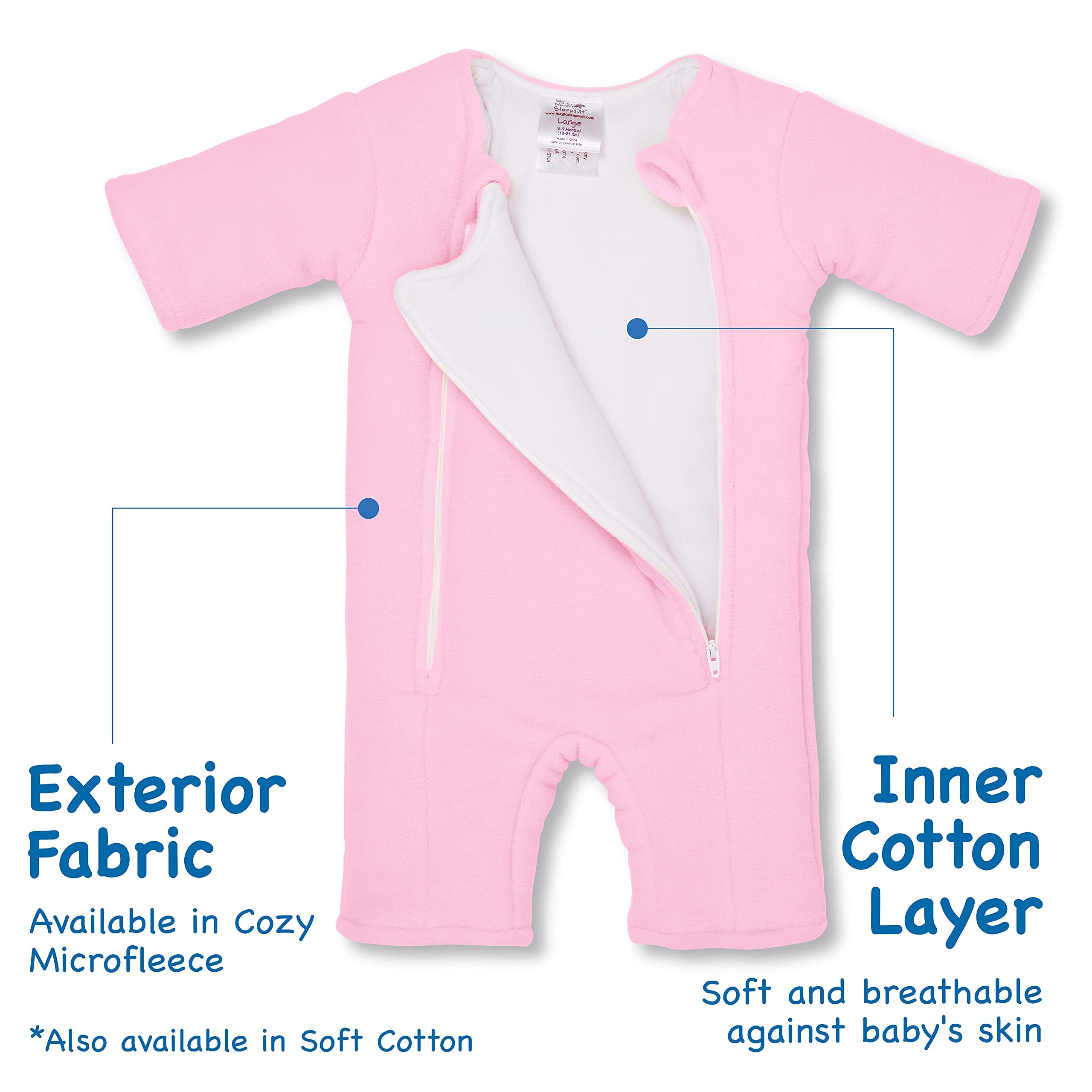 Baby Merlin's Magic Sleepsuit - Swaddle Transition Product - Microfleece