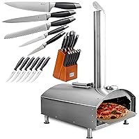 Deco Chef Outdoor Pizza Oven with 2-in-1 Pizza and Grill Oven Functionality, 13