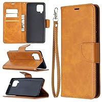 Ultra Slim Case Case for Samsung Galaxy A42 5G Multifunctional Wallet Mobile Phone Leather Case Premium Solid Color PU Leather Case,Credit Card Holder Kickstand Function Folding Case Phone Back Cover