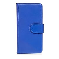 iPhone 7 Case Pipetto Magnetic Wallet Case for iPhone 6/6S/7/8 [Large] - Premium Genuine Leather with 4 Card Slots and Stand Feature - Wallet Cover with Detachable Magnetic Shell - Royal Blue