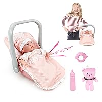 Baby Doll Toys Set with Crib, 12