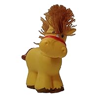 Little People Touch N Feel Horse (2005) - Replacement Figure Accessory - Classic Fisher Price Collectible Figures - Loose Out Of Package & Print (OOP) - Zoo Circus Ark Pet Castle