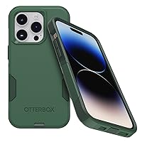 iPhone 14 Pro (ONLY) Commuter Series Case - TREES COMPANY (Green), slim & tough, pocket-friendly, with port protection