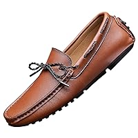 Men's Leather Laced Softsole Moccasin Classic Weekend Driving Loafers