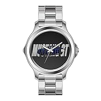 FDC Christmas Watches Men's Fashion Japanese Quartz Date Stainless Steel Bracelet Watch 2013 Mustang GT