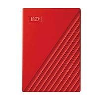 WD 4TB My Passport Portable External Hard Drive with backup software and password protection, Red - WDBPKJ0040BRD-WESN