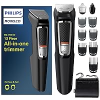 Multi Groomer All-in-One Trimmer Series 3000-13 Piece Mens Grooming Kit for Beard, Face, Nose, Ear Hair Trimmer and Hair Clipper - NO Blade Oil Needed, MG3740/40