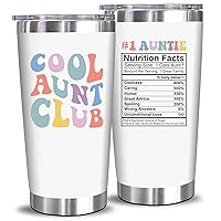 NewEleven Gifts For Aunt From Niece, Nephew - Cool Gifts For Aunt, New Aunt, Auntie, Sister - Aunt Birthday Gift, Aunt Announcement, Promoted To Aunt, Best Aunt Ever Mothers Day - 20 Oz Tumbler